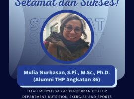 Selamat dan Sukses Kepada Mulia Nurhasan, S.Pi., M.Sc., Ph.D.