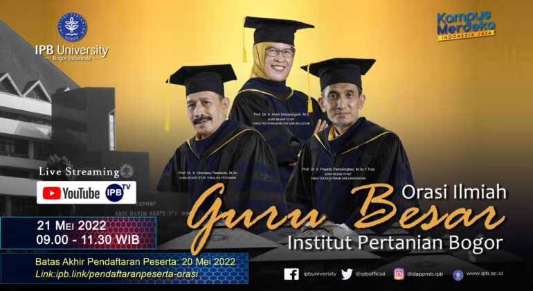 Orasi Ilmiah Guru Besar Institut Pertanian Bogor