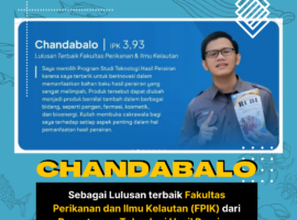 Chandabalo, S.Pi. Menjadi Lulusan Terbaik Fakultas Perikanan dan Ilmu Kelautan (FPIK) IPB University