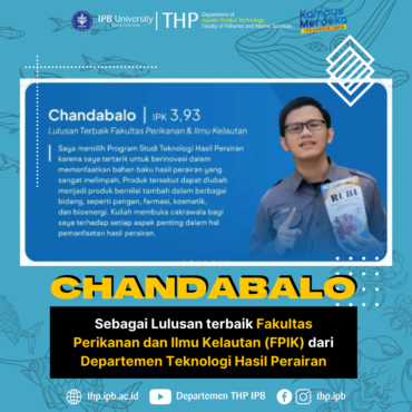 Chandabalo, S.Pi. Menjadi Lulusan Terbaik Fakultas Perikanan dan Ilmu Kelautan (FPIK) IPB University