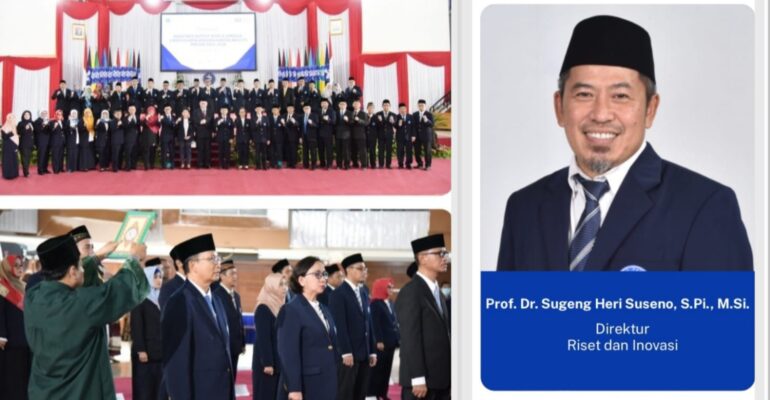 Prof. Dr. Sugeng Heri Suseno, S.Pi., M.Si. dilantik sebagai Direktur Riset dan Inovasi IPB University