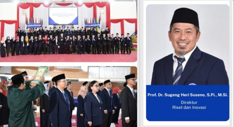 Prof. Dr. Sugeng Heri Suseno, S.Pi., M.Si. dilantik sebagai Direktur Riset dan Inovasi IPB University