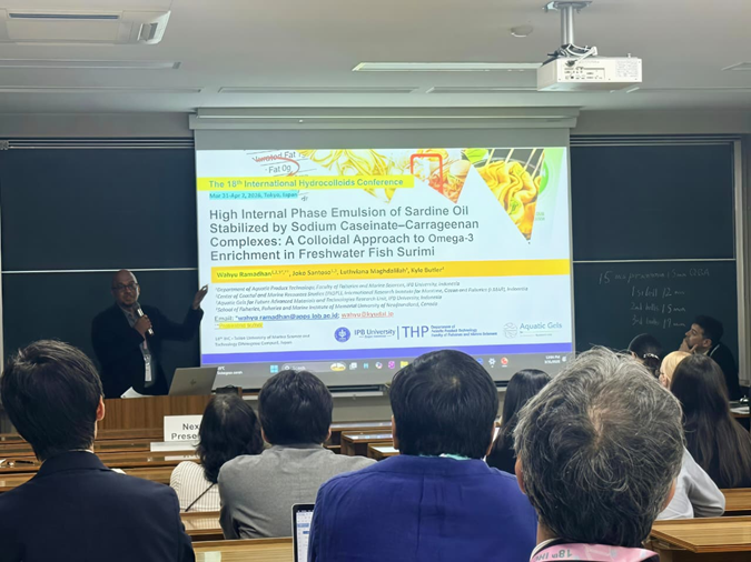 Dr. Eng. Wahyu Ramadhan IPB University presenting at IHC 2026 Tokyo